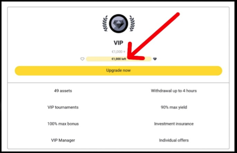 Binomo - Vip account upgrade Binomo Vip account upgrade